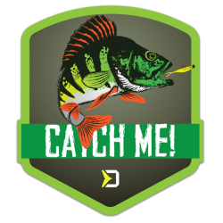 Rybářská nálepka Delphin Catch Me! - Okoun
