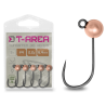 Wolfram Jig Head Delphin T-Area BL Copper 5pcs - 2.2g - size 4