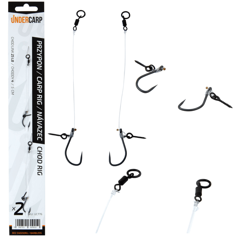 Przypon karpiowy Undercarp Chod Rig bezzadziorowy 4