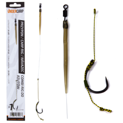 Karpfenrig Undercarp Combi Rig zum Werfen ohne Widerhaken 4