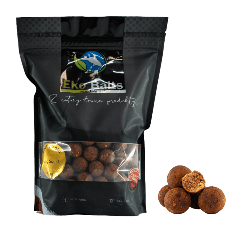 Eko Baits Gold Carp Pellets 900g - King Squid 16mm