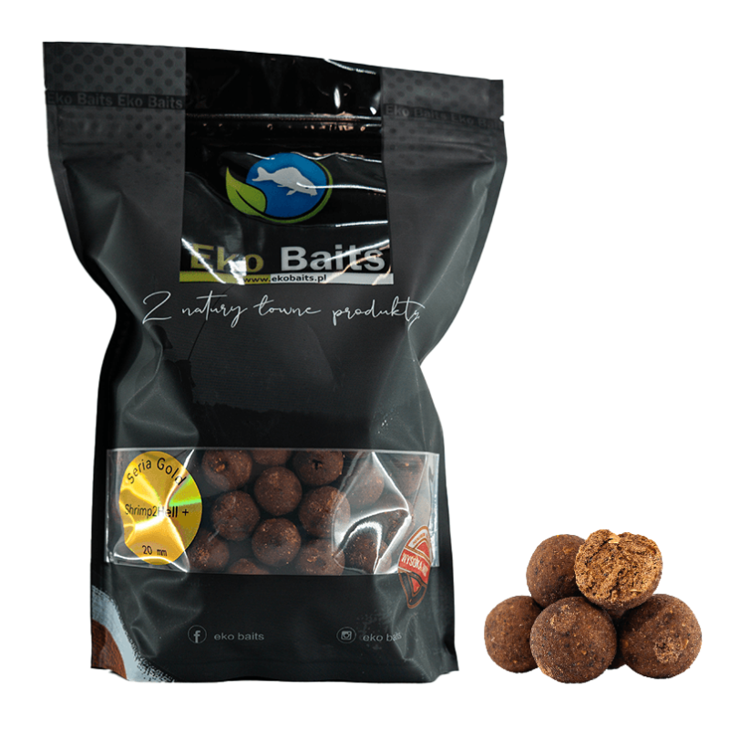 Eko Baits Gold 900g Carp Pellets - Shrimp2Hell+ 24mm