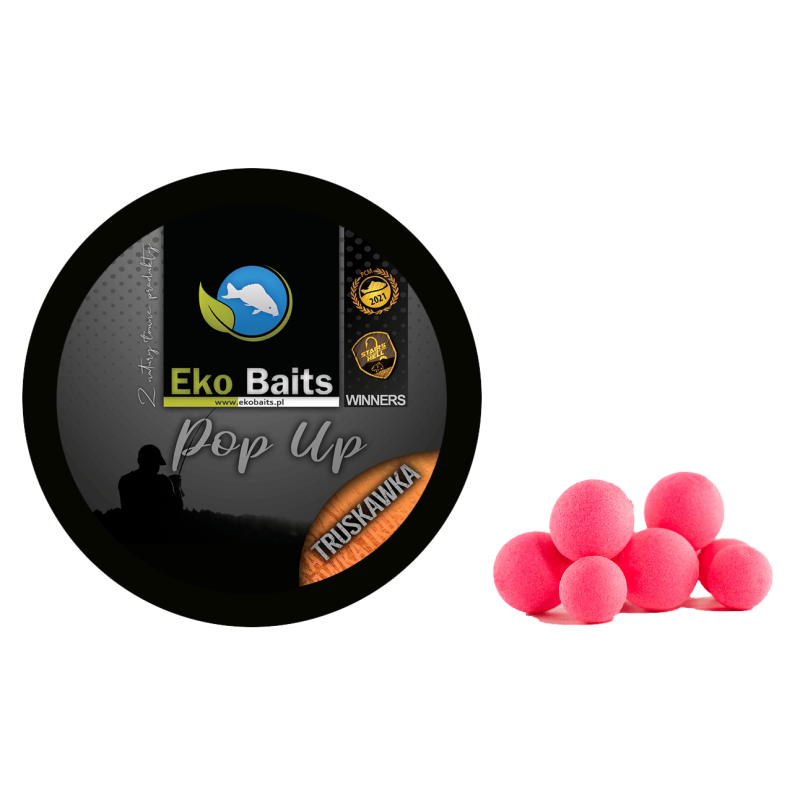 Eko Baits Pop-up Mix Schwimmende Boilies 12/15mm - Erdbeere