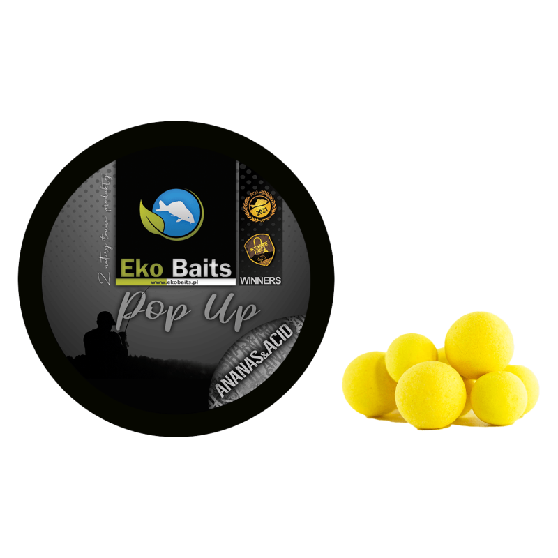 Kulki pływające Eko Baits Pop-up Mix 12/15mm - Ananas Acid