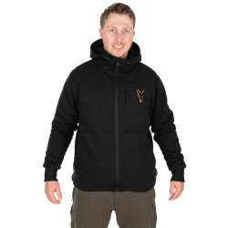 Kurtka ocieplana Fox Collection Sherpa Jacket Black / Orange - XXL