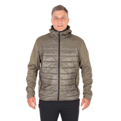 Kurtka termiczna Fox Collection Hybrid Jacket Green / Black - M