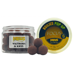 Kulki pływające Meus Pop Up Focus 15mm - Wątroba / Kryl