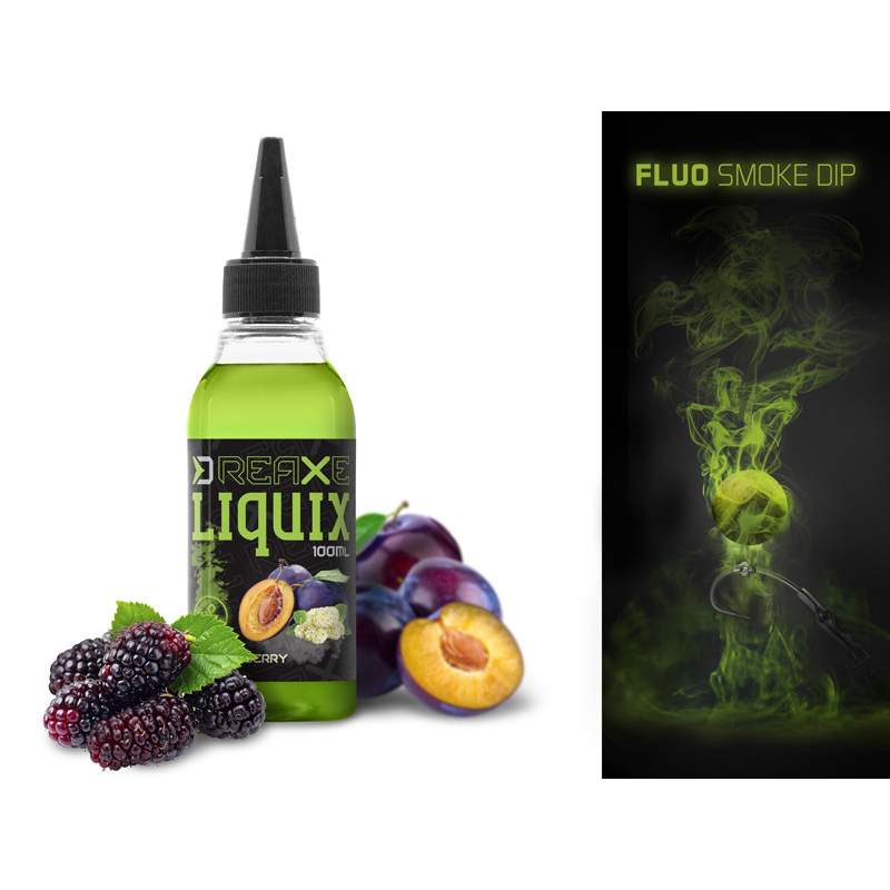 Dopalacz Delphin Fluo Dip D-Snax LiquiX 100ml - Śliwka / Morwa