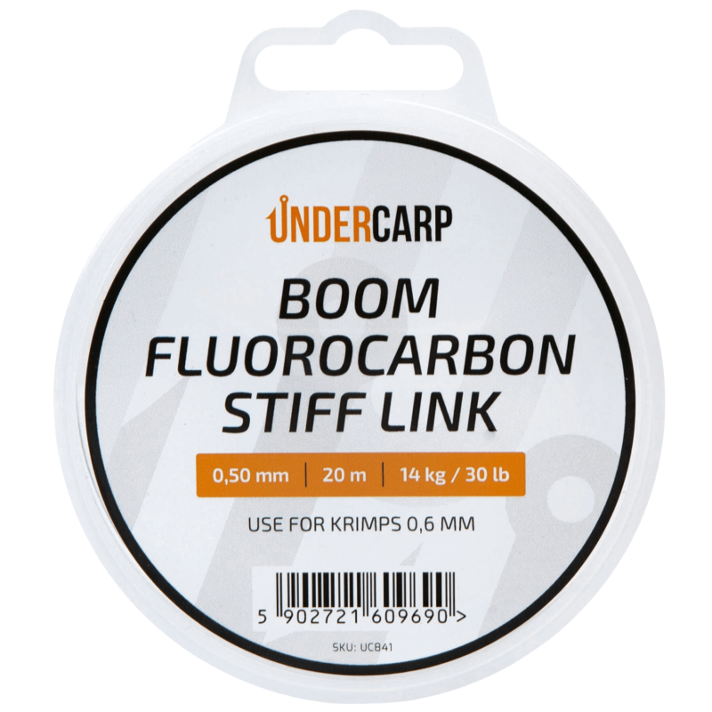 Materiał Undercarp Boom Fluorocarbon Stiff Link 0,50mm 20m 14kg/30lb