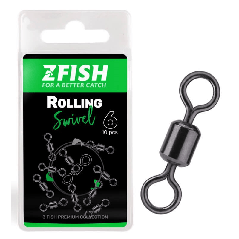 Krętlik rolkowy ZFish Rolling Swivel 10szt - 8