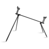 copy of Rod pod Delphin RPX-4 Blackway for 3 rods