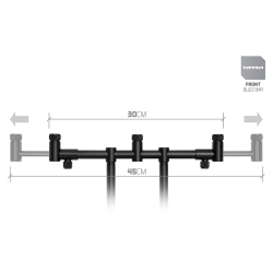 copy of Rod pod Delphin RPX-4 Blackway for 3 rods