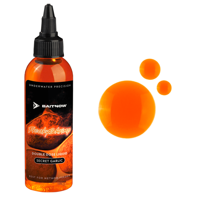 Dip BaitNow Liquid MF Double Dose 100ml - Freaky Shrimp / Czosnek-Krewetka