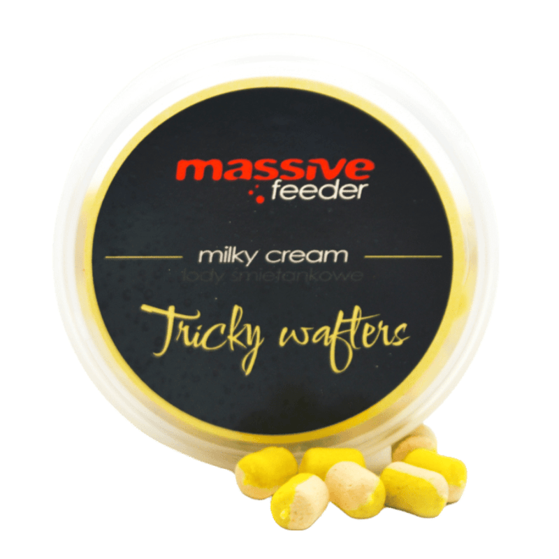 Dumbellsy Massive Baits Tricky Wafters 7/10mm - Milky Cream