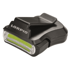 Latarka Lorpio z klipsem na daszek czapki COB