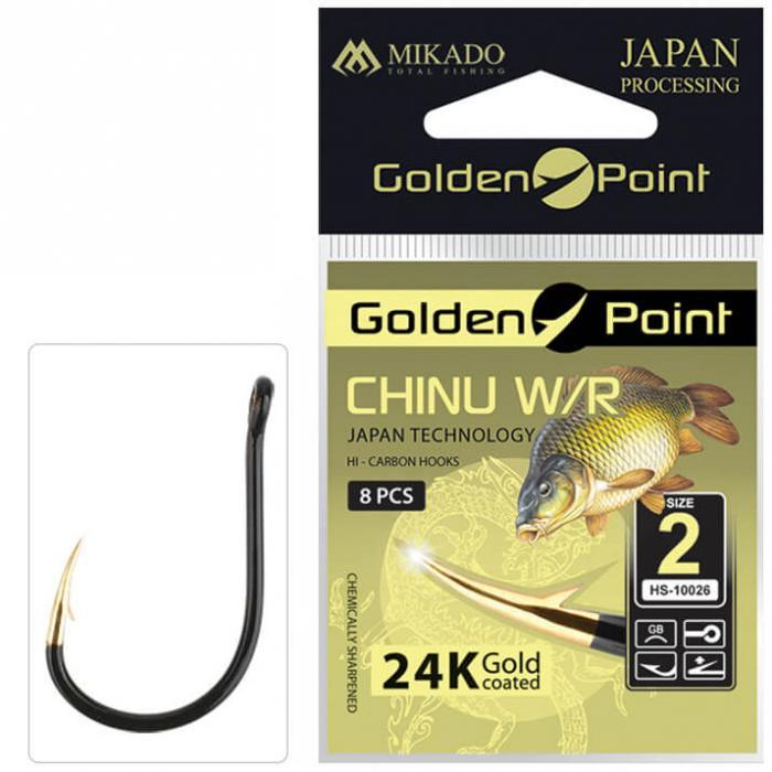 Haczyki Karpiowe Mikado Golden Point Chinu Nr 8