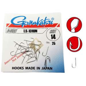 Gamakatsu Haken mit Öhr LS-1310N Nickel Gr. 18