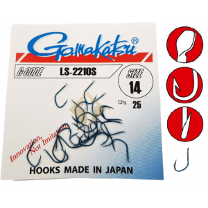 Gamakatsu Hooks with Eyelet LS-2210S Blue 18
