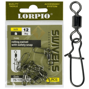 Lorpio Rolling Swivel with Snap Nr12 10pcs.
