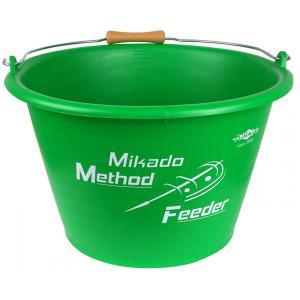 Wiadro Wędkarskie Mikado Method Feeder 17L Zielone