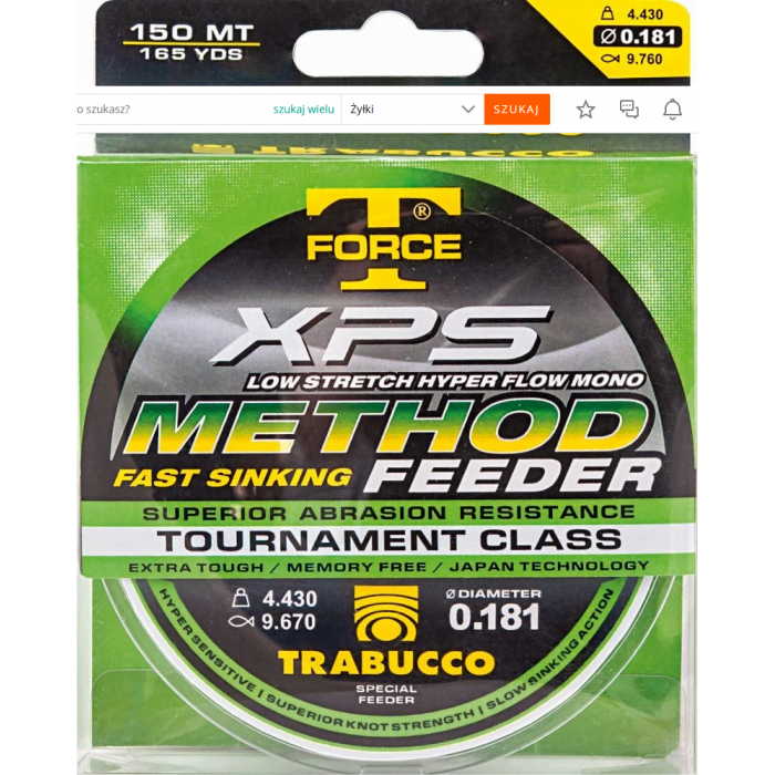 Żyłka Trabucco T-Force XPS Method Feeder 0,283mm 150m