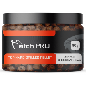 Pellet Haken mit Loch MatchPro 8mm - Orange Choco