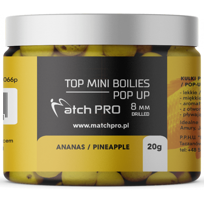 Kulki Haczykowe POP UP MatchPro 8mm - Pineapple Ananas