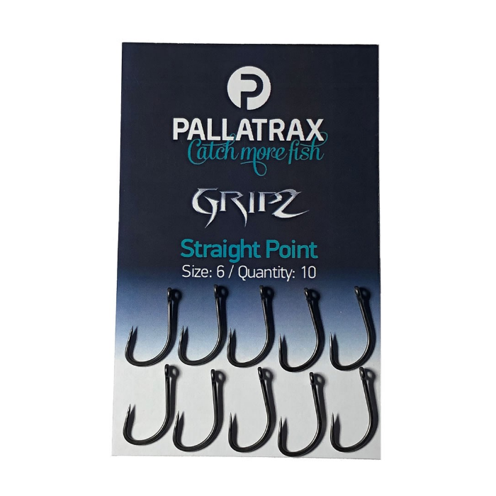 Haczyki Karpiowe Pallatrax GRIPZ Straight Point 8