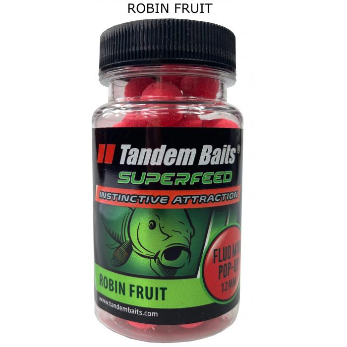 Kulki Haczykowe Mini Pop-Up Tandem Baits - 12mm Robin Fruit