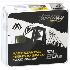Geflochtene Schnur Mikado Fast Sinking 20lbs 10m Camo Green