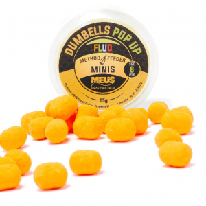 Przynęta Meus Dumbells Fluo Pop Up 8mm Czekolada Pomarańcza Minis