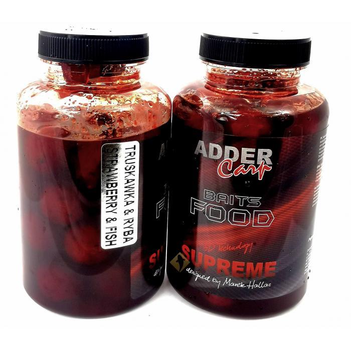 Adder Carp Supreme 18mm Dips-Boilies - Erdbeere Fisch