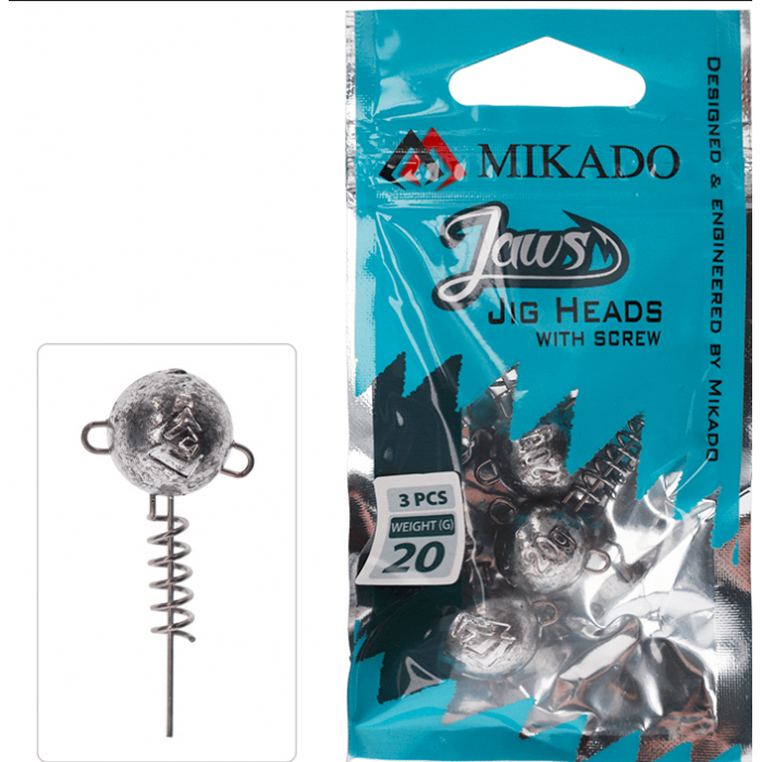 Główka Wkrętka Mikado Jaws 15g 3szt