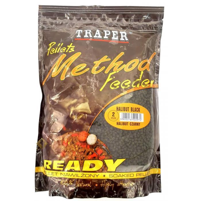 Gotowy Pellet Traper Method Feeder Ready 2mm - Czarny Halibut