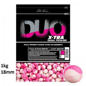 Kulki zanętowe Lk Baits DUO - Strawberry Carp Secret 18mm 1kg