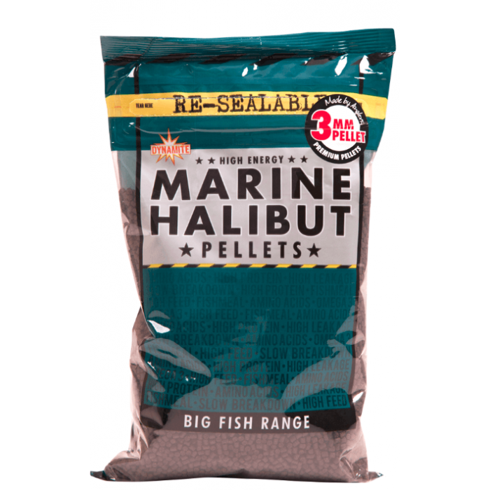 Dynamite Baits 3mm Pelety - Marine Halibut 900g