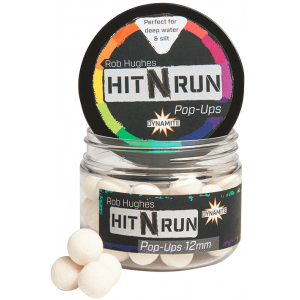 Dynamite Baits Pop-Up Hookbaits - Hit N Run White 12mm