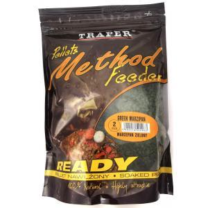 Pellet Traper Method Feeder Ready 2mm - Zelený marcipán