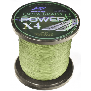 Geflochtene Schnur Octa Power X4 Grün 0,20mm 1000m