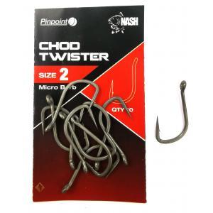 Nash Karpfenhaken Chod Twister 2 Widerhaken 10 Stück