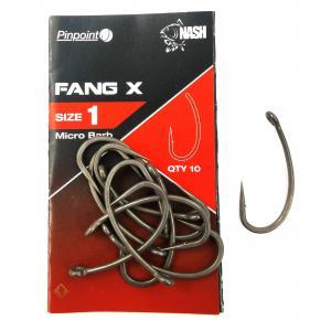 Nash Karpfenhaken Fang X 1 Widerhaken 10 Stück