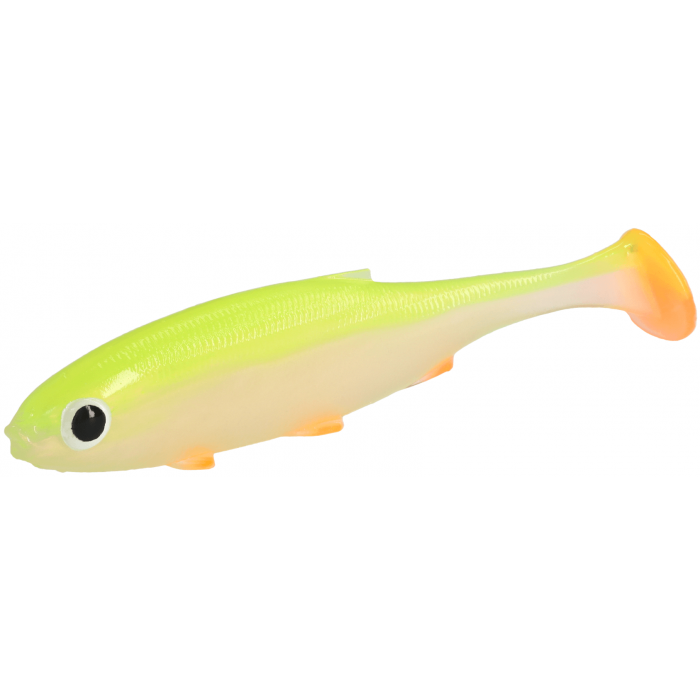 Guma na Sandacza Mikado Real Fish 15cm - Lime Back Płoć - 1szt