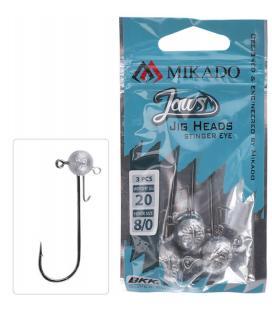GŁÓWKA JIGOWA MIKADO JAWS STINGER EYE JIG BN 10 G 12/0 2 SZT.