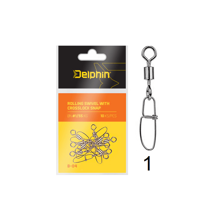 Delphin Swivel with Snap B-04 1 10pcs