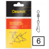 Swivel with Snap Delphin Swivel with Snap B-03 6 10pcs