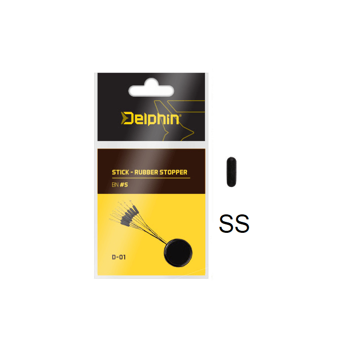 Stopery podłużne silikonowe na haczyk Delphin SS