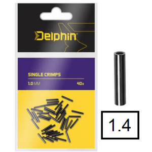 Zaciski Pojedyńcze do przyponów Delphin 1.4mm 40szt