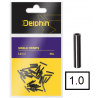 Delphin Single Crimps for leaders 1.0mm 40pcs