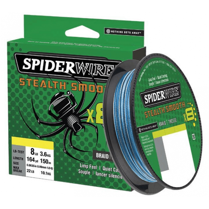 Plecionka spinningowa SpiderWire Smooth 8 Niebieska 0,06mm 150m