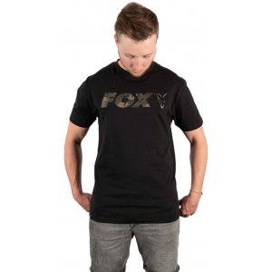 FOX Koszulka T-Shirt Black Camo Print S
